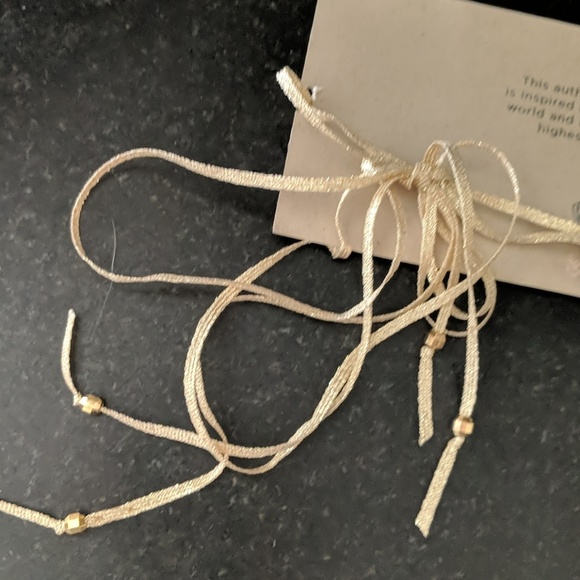 NWT ~ CHAN LUU Citrine Gold Ribbon Chocker - Picture 4 of 8